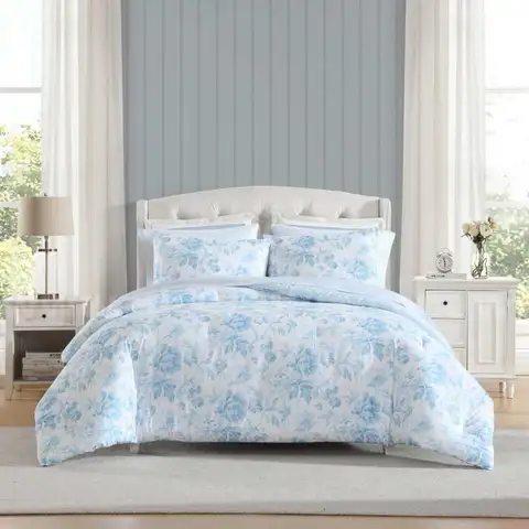 Laura Ashley - Twin XL Comforter Set, Bedding Set Includes