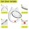 Decormax Cat Door with 4 Way LockWeatherproof Pet Door for