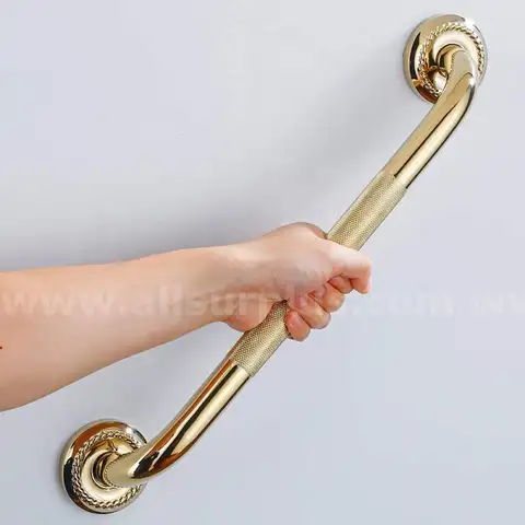 IMPEU Textured Shower Grab Bar, 18-Inch Bathroom Support