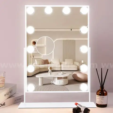 COOLJEEN Makeup Mirror Vanity Mirror with Lights - 12 Led