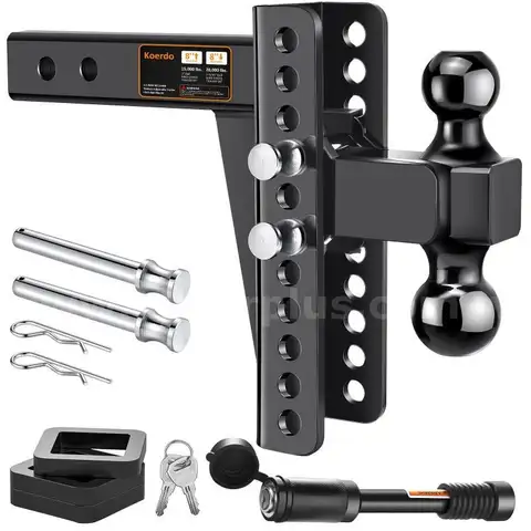 Adjustable Trailer Hitch -Drop Hitch-Tow Hitch Fits 2&#x22;