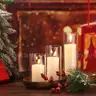Shihanee 36 Pcs Pillar Candles and Glass Cylinder Vases