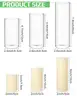 Shihanee 36 Pcs Pillar Candles and Glass Cylinder Vases