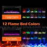 BETELNUT 40&#x22; Electric Fireplace Wall Mounted and Recessed