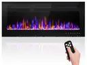 BETELNUT 40&#x22; Electric Fireplace Wall Mounted and Recessed