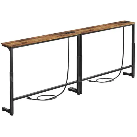 Kitstorack 2-Pack Narrow Console Table with Adjustable