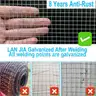 LAN JIA 1/2 Galvanized Hardware Cloth 48&#x22; x 100&#x27; 19 Gauge