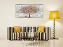 DZL Art WKH71175 Tree Wood framed Wall Art Canvas Prints