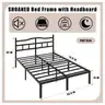SHOANED 14 Inch Metal Bed Frame - Full Size Heavy Duty