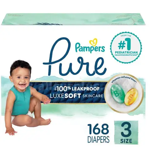 Pampers Pure Protection Baby Diapers Size 3 (16-28 lbs)