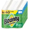 Bounty Paper Towels Quick Size White 16 Family Rolls 40