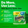 Bounty Paper Towels Quick Size White 16 Family Rolls 40