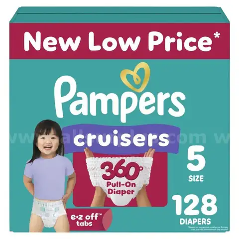 Pampers Cruisers 360 Pull-on Diapers, Size 5 - 128 Count