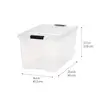 IRIS USA 72 Qt Stackable Plastic Storage Bins with Lids