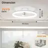 VOLISUN Low Profile Ceiling Fans with Light