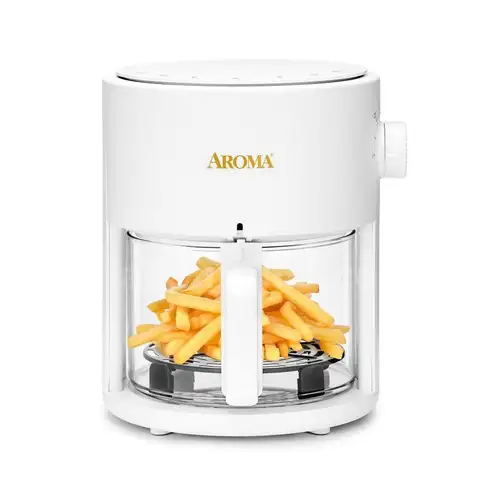 AROMA Glass Air Fryer and Countertop Convection Oven with