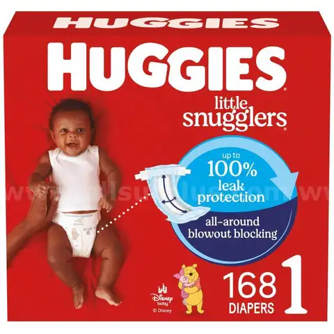 Huggies Little Snugglers Baby Diapers, Size 1