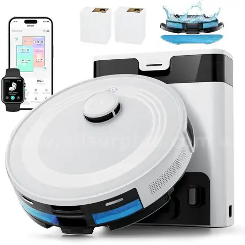 Lefant LiDAR Robot Vacuum and Mop 45-Day Self-Emptying