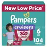 Pampers Cruisers 360 Pull-on Diapers, Size 6 - 104 Count