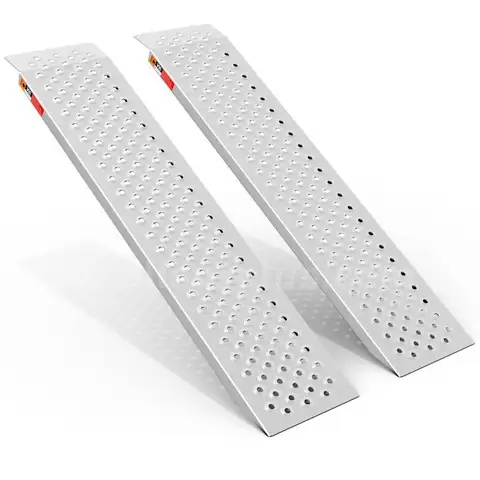 VNN Aluminum Shed Ramp 2PCS - 4&#x27; Long Loading Ramp