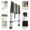 Telescoping Extension Ladder 12.5 FT Folding Telescopic