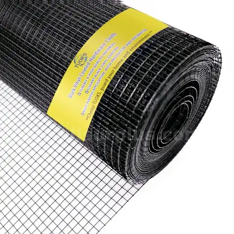 Black Hardware Cloth, 36" x 100', 1" 16Gauge - Black