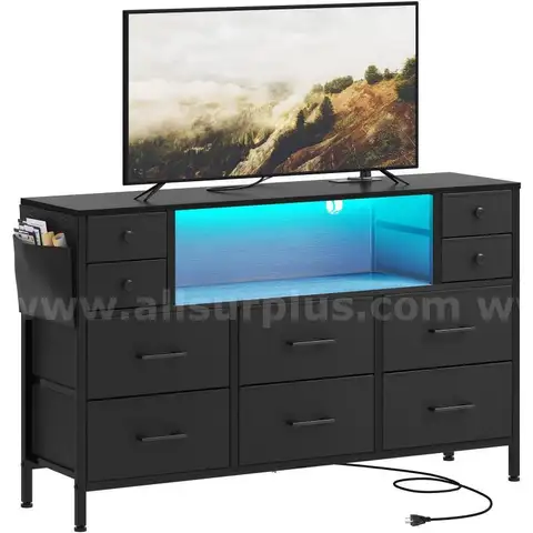 YITAHOME TV Stand with Charging Station, Dresser TV Stand