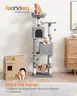 Feandrea Cat Tree, 61-Inch Cat Tower for Indoor Cats, Plush
