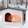 Rockever Insulated Plastic Outdoor Cat House