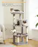 PETEPELA 45.7" Cat Tree for Indoor Cats, 5-Level Cat Tower