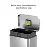 EKO Madison Brushed Stainless 50 Liter/13.2 Gallon Step Can