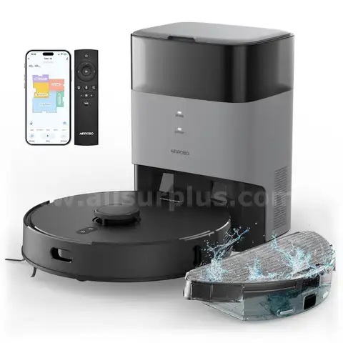 AIRROBO Robot Vacuum and Mop Combo, Self-Emptying 60-Day