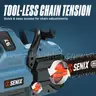 SENIX Chainsaw60V 18" Battery ChainsawBrushless Electric ChainsawsCordless Chain Saw, 4Ah Battery