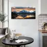 Sunset Mountain Wall Art for Living Room Nature Grand Teton Landscape Canvas
