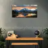 Sunset Mountain Wall Art for Living Room Nature Grand Teton Landscape Canvas