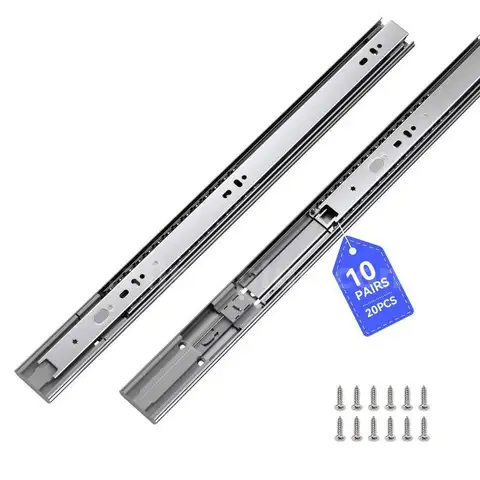 LONTAN Soft Close Drawer Slides 22 Inch Side Mount Heavy