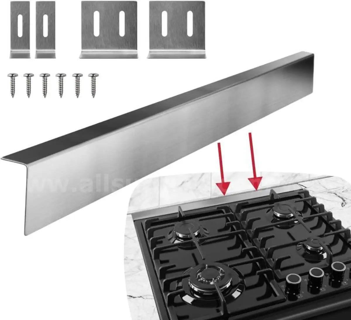 30" Stove Gap Filler,Slidein Range Rear Filler AllSurplus Pittston