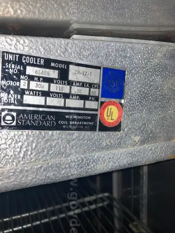 American Standard reaching in cooler