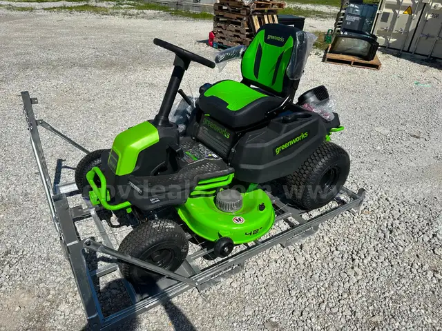Brand New Greenworks 80V 42&#x22; Cordless Battery CrossoverT Riding Lawn Mower w/(6) 8Ah Batteries &#x26; Wall Charger-WILL SHIP
