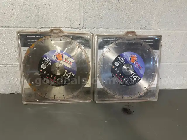 Lot Of 2 Brand New AIS 14&#x22; SPP General Purpose Diamond Saw Blades -WILL SHIP