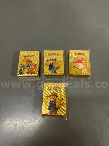 4 Boxes Of Pokemon Gold Foil 55 Card Box Sets-WILL SHIP
