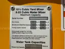 Almost New Con-Tech HP 10.5 Yard Concrete Truck Drum