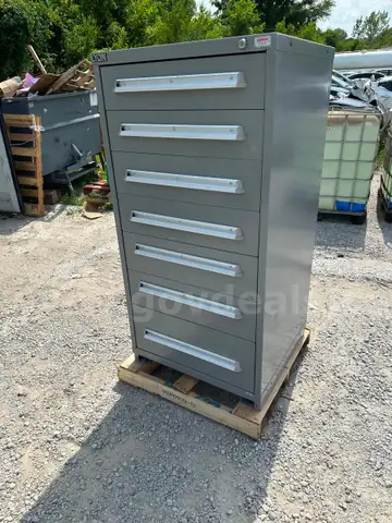 Lyon Modular Storage Drawer Cabinet DDS683030000A0 Full Height, Gray-WILL SHIP