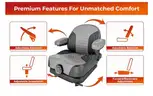 Brand New Comfort Elite Suspension Seat For Lawn Mower, Forklift, Equipment -WILL SHIP