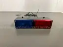 Galls Dual Head Red/Blue Strobe Dash/Deck Light-WILL SHIP