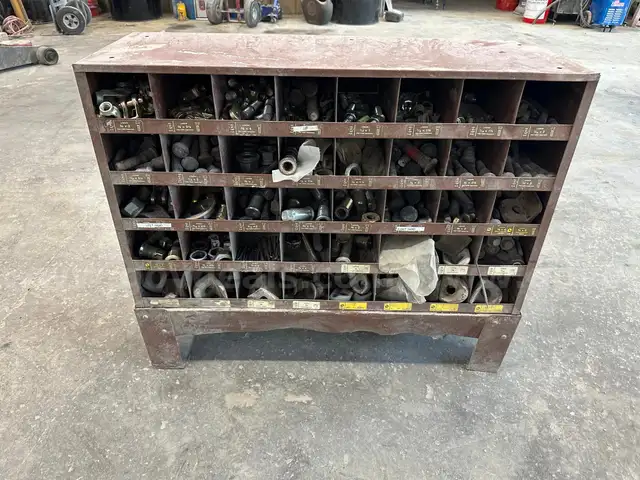 Large Bin Of Heavy Truck Wheel End Parts, Dayton, Budd, Etc-WILL SHIP