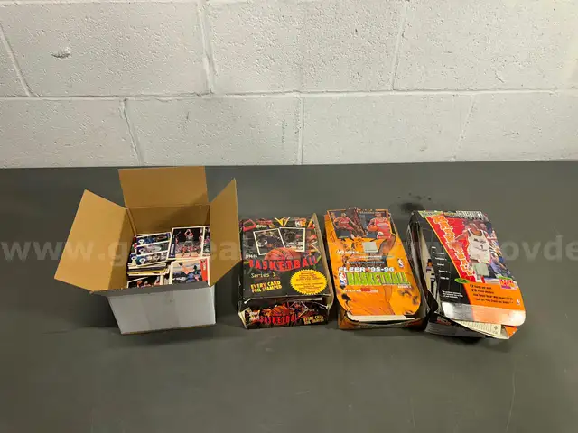 Lot of 4 Boxes of Basketball Trading Cards-WILL SHIP
