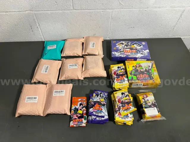 Large Mixed Lot of Naruto Trading Cards-WILL SHIP