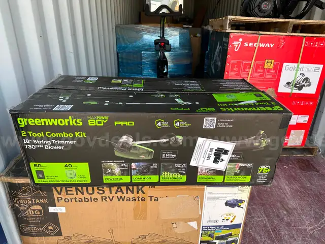 Greenworks Pro 80V Trimmer, Blower &#x26; Battery Combo-WILL SHIP