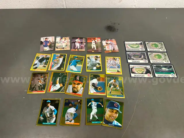 Lot of Score Gold Rush &#x26; Classic Best Gold Baseball Cards-WILL SHIP